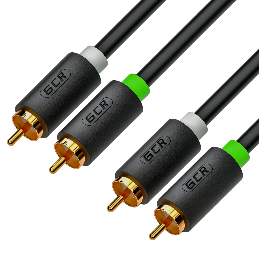 GCR PRO Кабель аудио RCA M х2 / RCA M х2