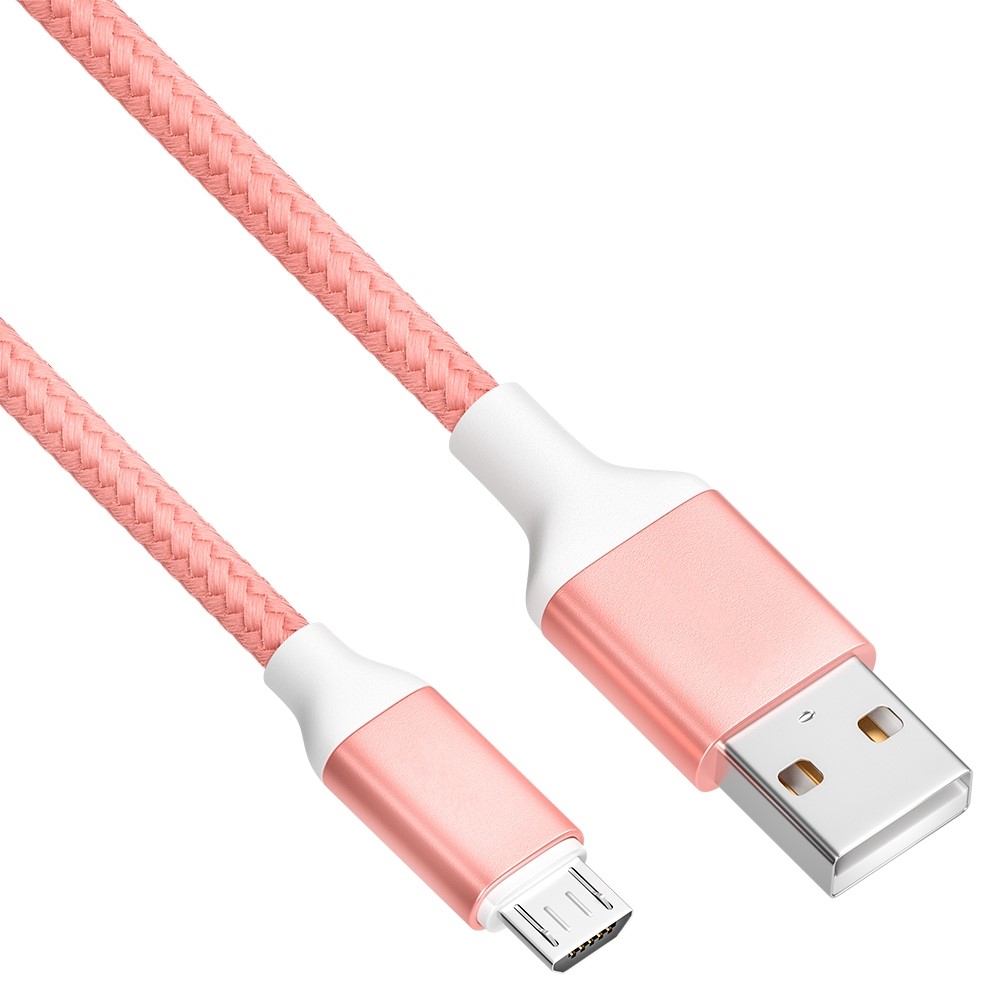 Кабель MicroUSB QC3.0 3A нейлон для быстрой зарядки смартфона для Samsung Huawei Xiaomi