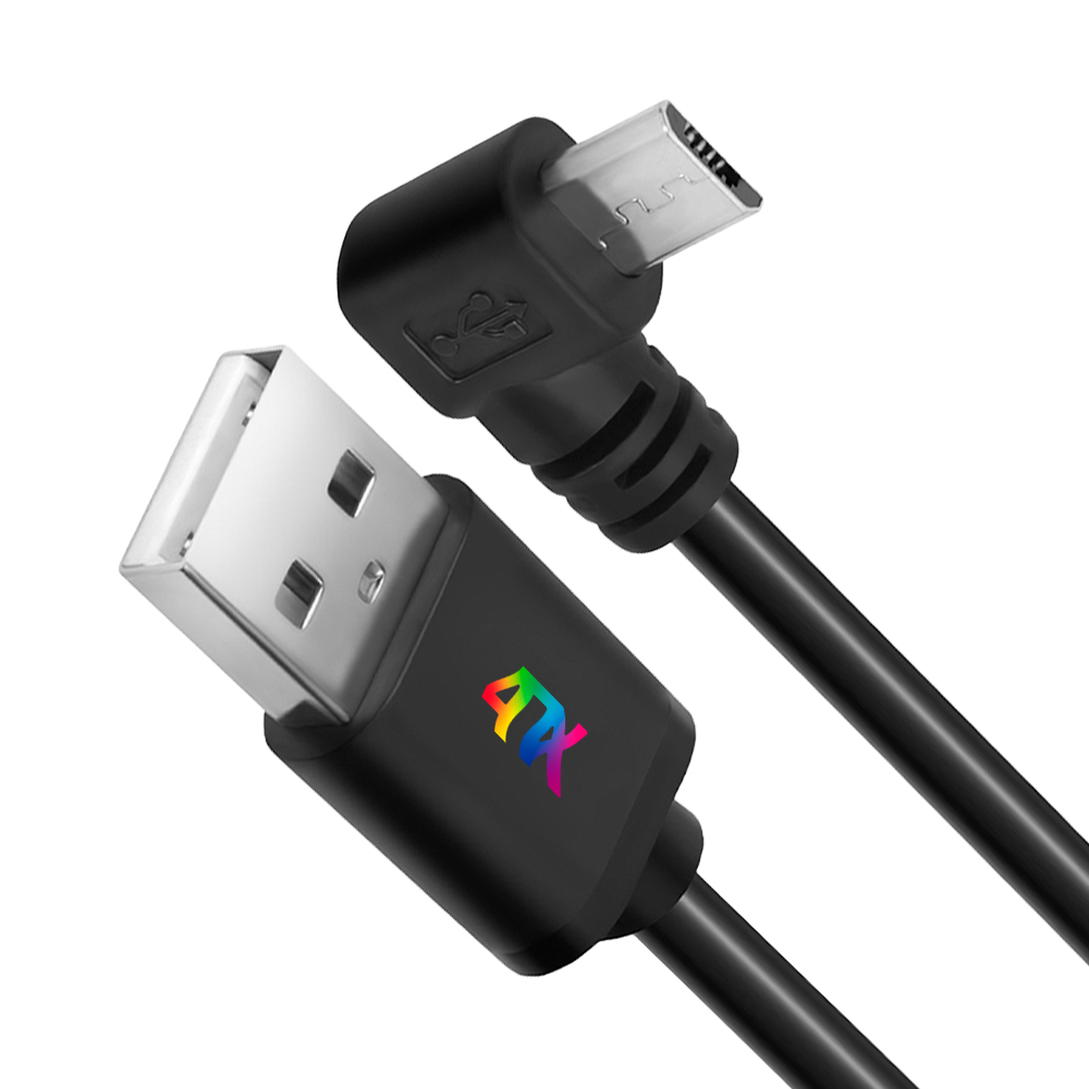 Кабель угловой MicroUSB для зарядки смартфона для Honor Samsung Xiaomi