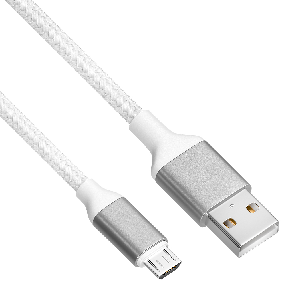 Кабель MicroUSB QC3.0 3A нейлон для быстрой зарядки смартфона для Samsung Huawei Xiaomi