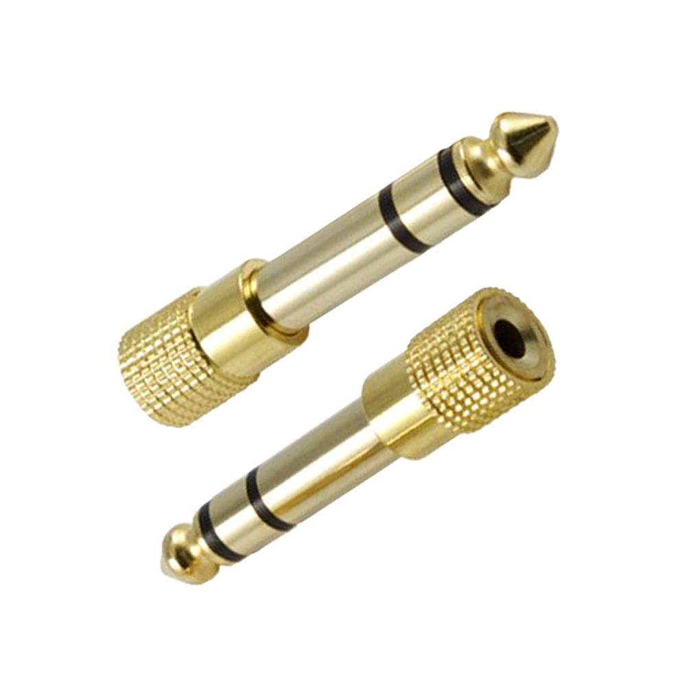 GCR Переходник jack 6.35 mm на jack 3.5mm M/F