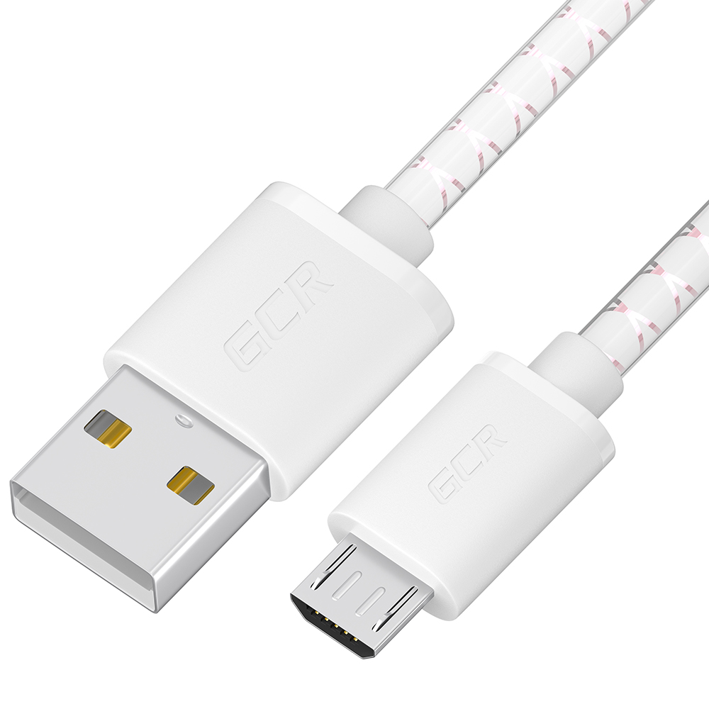 GCR PRO Кабель MicroUSB быстрая зарядка QC