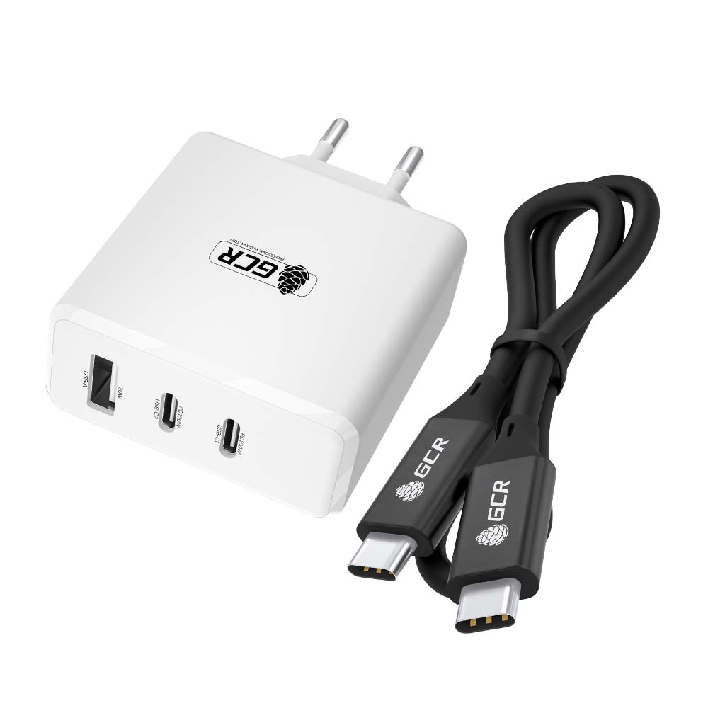 GCR PRO Комплект СЗУ 100W GaN QC/PD 3.0+кабель TypeC Thunderbolt 4/USB3.1