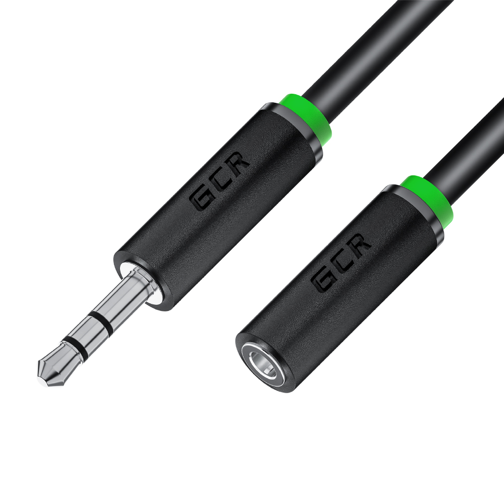 GCR PRO Удлинитель аудио jack 3.5mm M/F экран