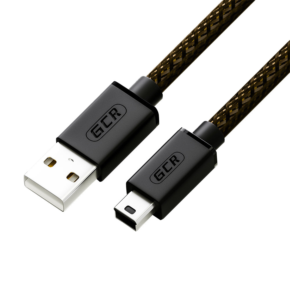 GCR PRO Кабель PROF USB 2.0 AM/Mini B экран армирование
