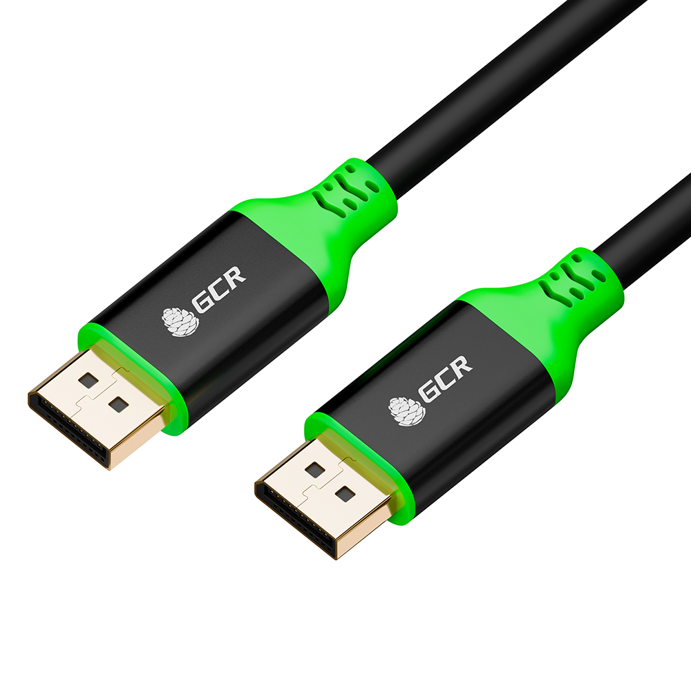 Кабель DisplayPort v1.2 4K 75Hz 5К 30Hz 21 Гбит/с металлический корпус для ТВ PS3 PS4 X-Box 360 Blue-Ray 24K GOLD