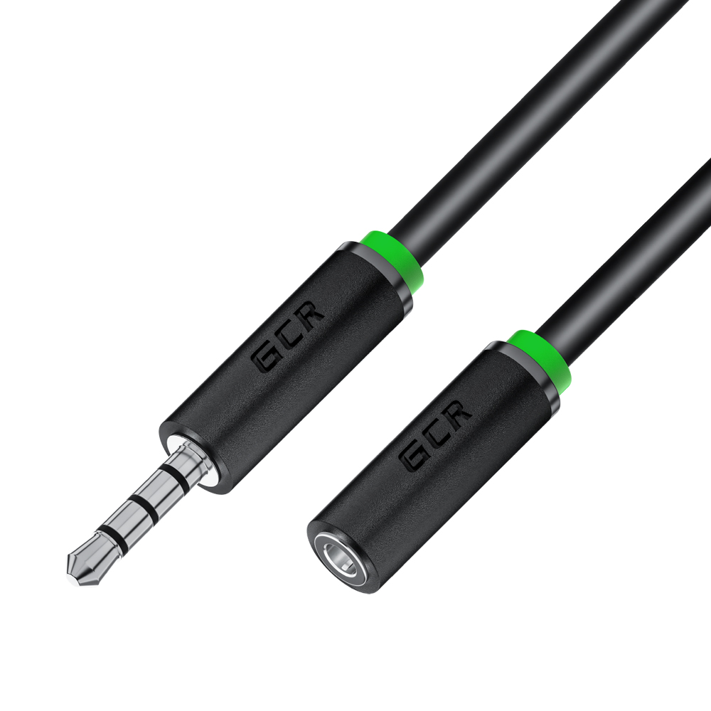 GCR PRO Удлинитель аудио jack 3.5mm 4pin для гарнитуры