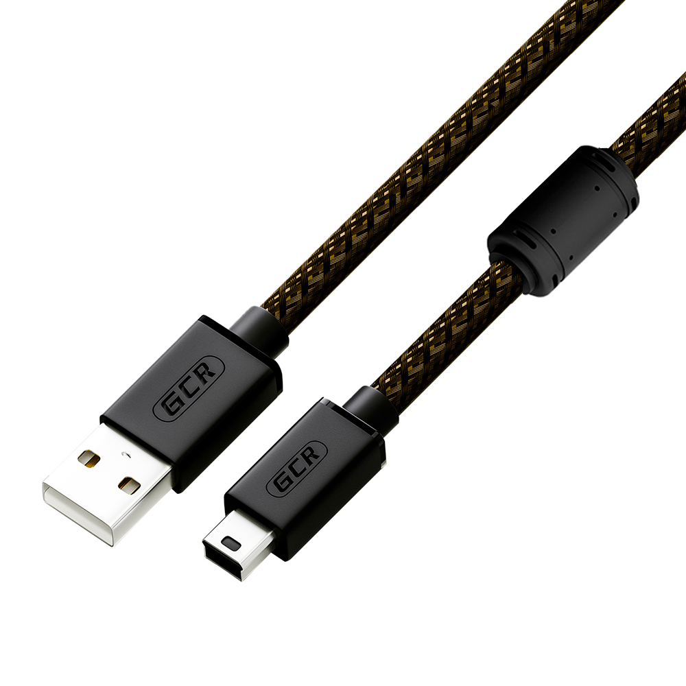 GCR PRO Кабель PROF USB 2.0 AM/Mini B экран армирование