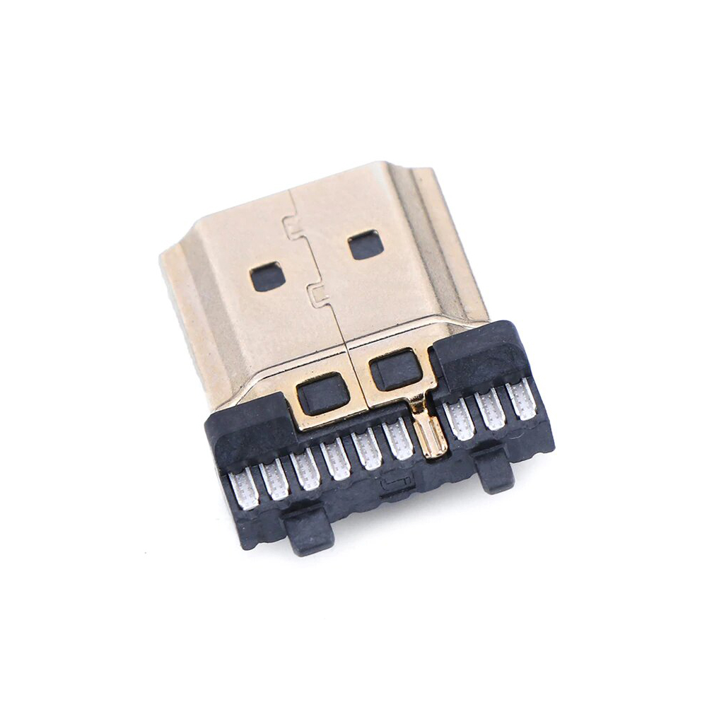 GCR Коннектор HDMI 1.4 M позолоченный (10 шт)