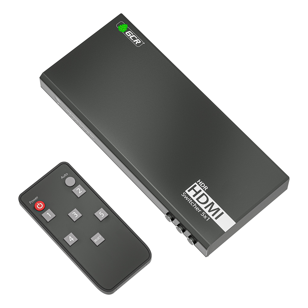 GCR PRO Переключатель HDMI 2.0 5 устройств к 1 монитору 4K60Hz 4:4:4 HDCP 2.2 HDR 10 18G LPCM 7.1CH автоматические переключение пульт ДУ