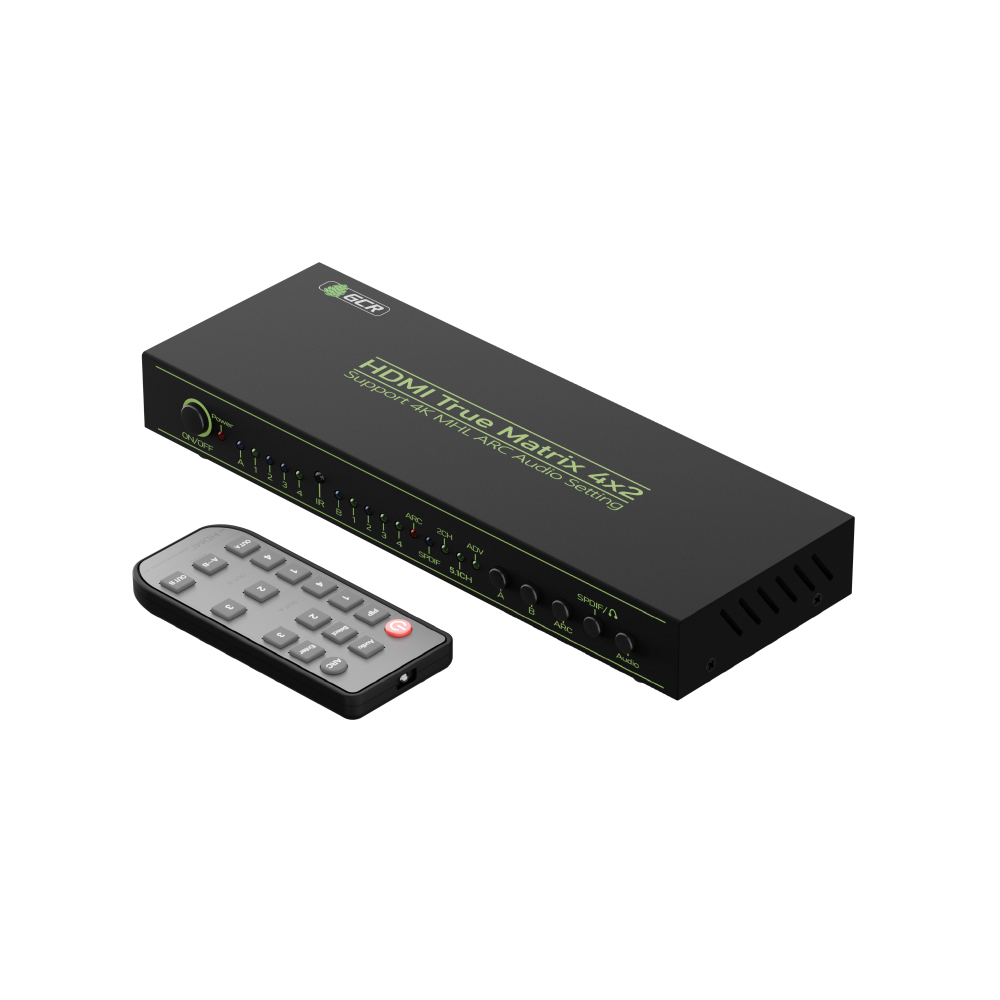 GCR PRO HDMI 2.0 Матрица переключатель 4х2 4K