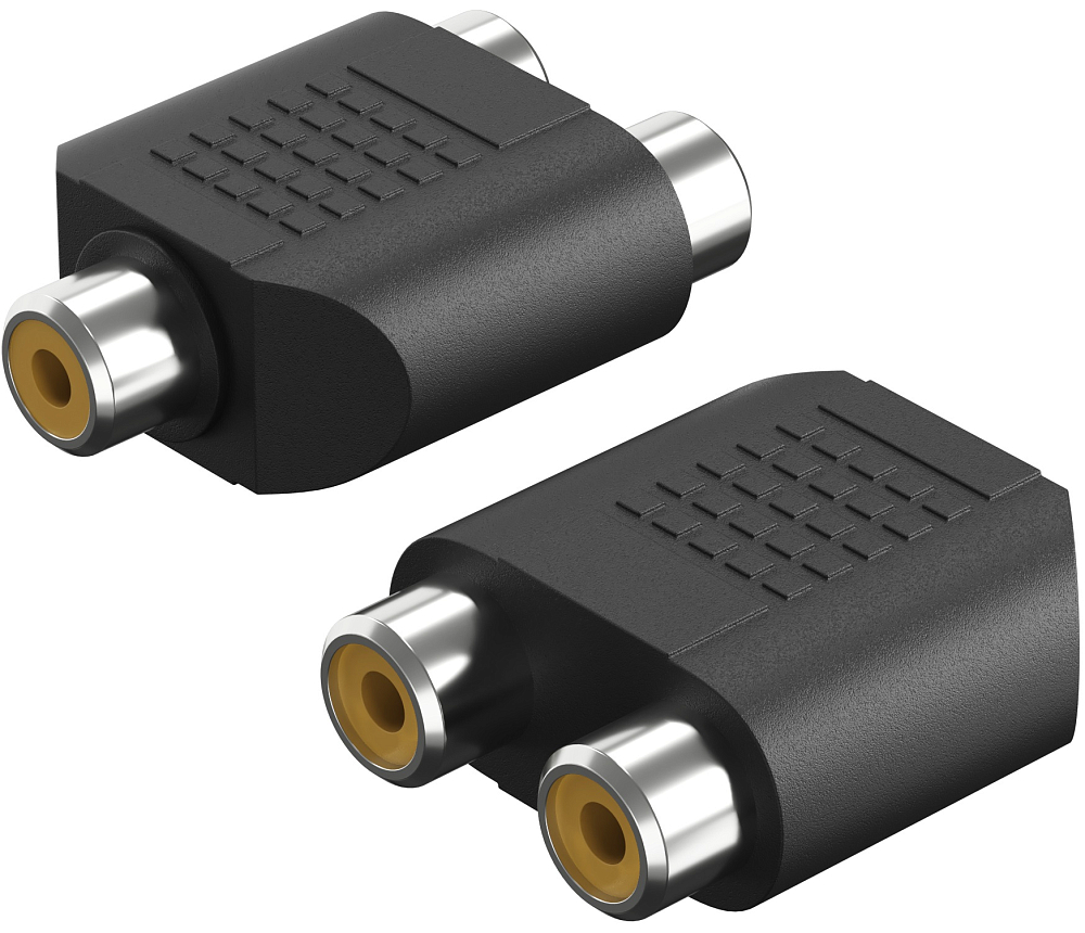 GCR Переходник разветвитель RCA на 2*RCA F/F