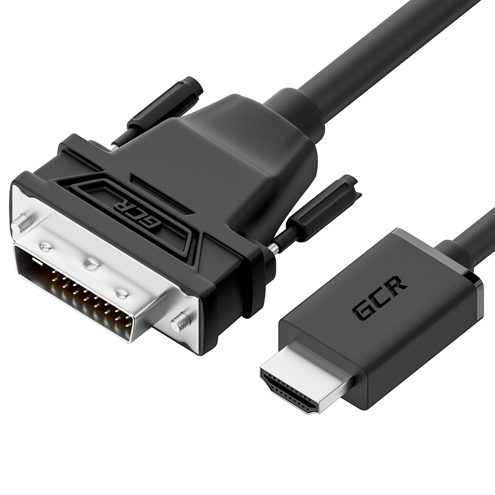 Кабель переходник HDMI - DVI-D двунаправленный для монитора Smart TV PlayStation XBox