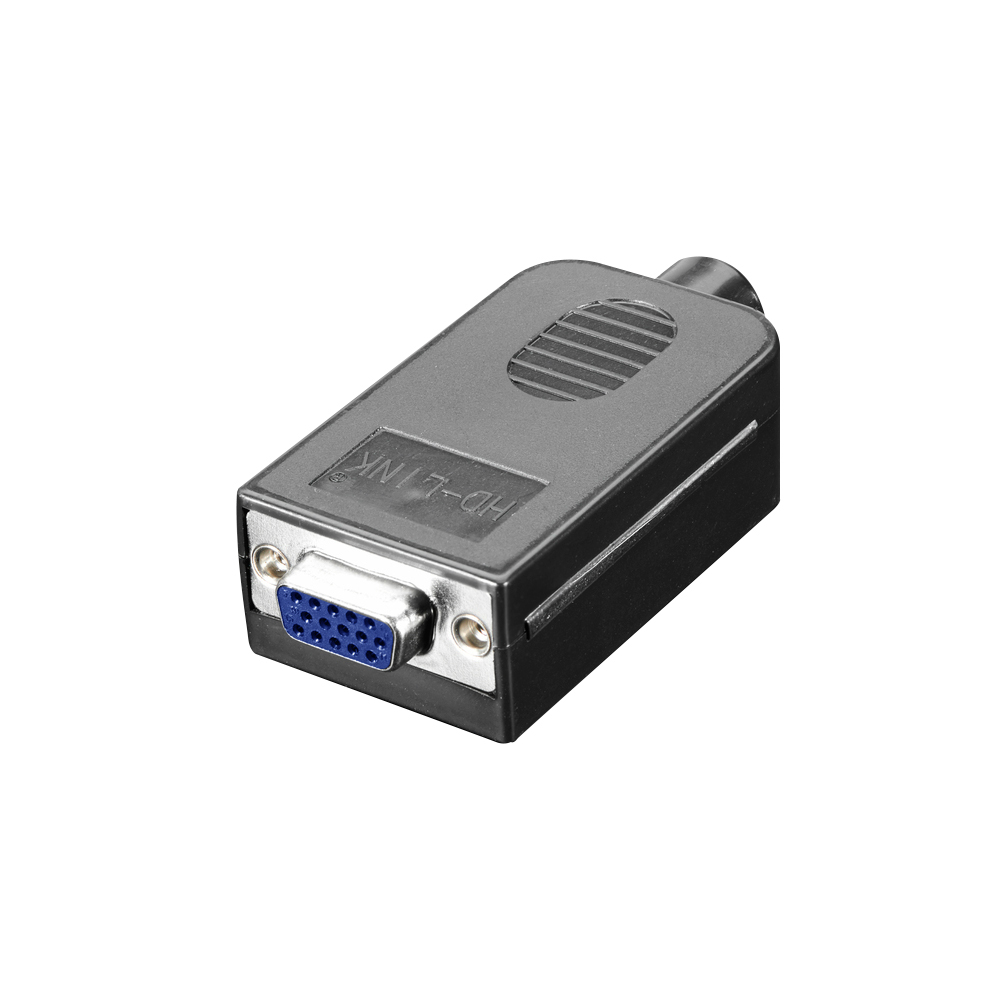 Разъем DIY VGA DB15 Female 3+6 в корпусе пластик