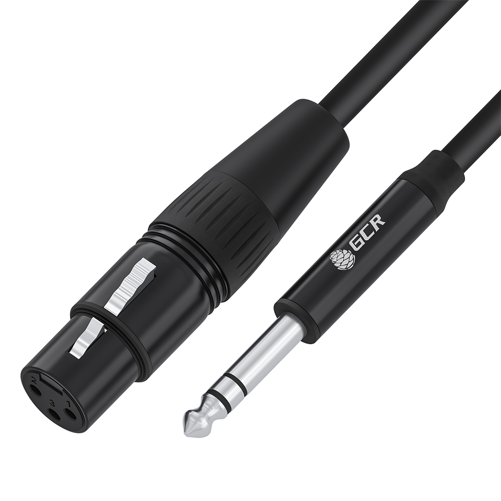 GCR PRO Кабель микрофонный jack 6,35mm / XLR M/F