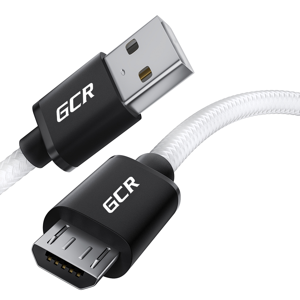 Кабель для смартфона MicroUSB в оплетке нейлон быстрая зарядка 3А QC 3.0 для Samsung Huawei Xiaomi