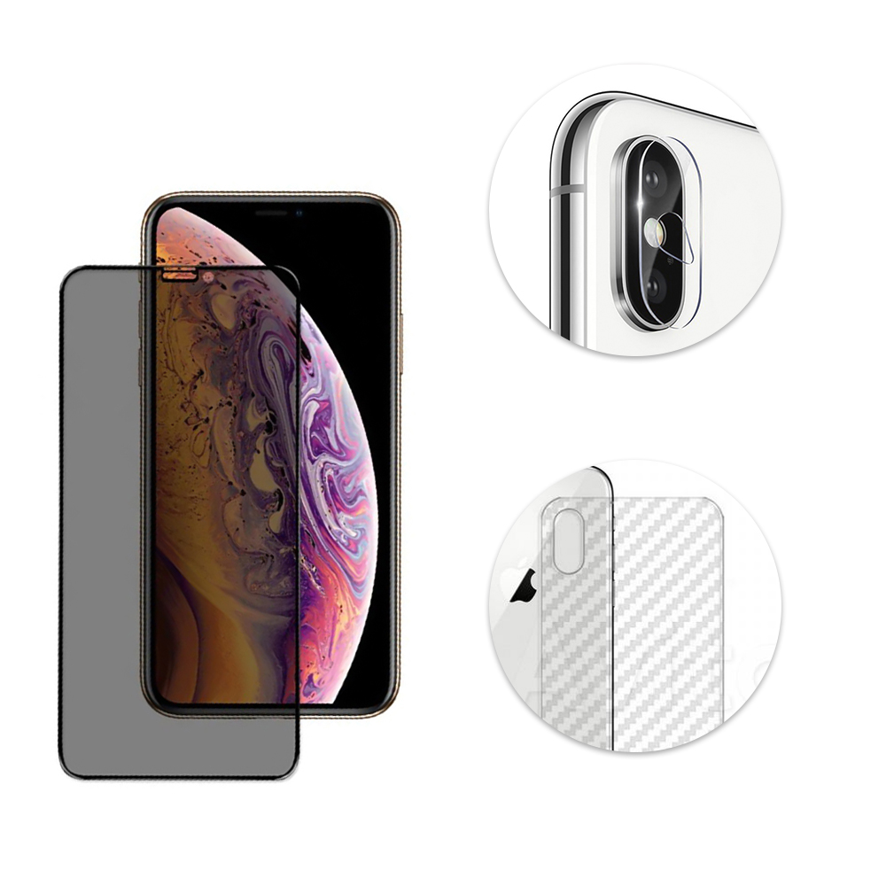GCR PRO Комплект защитных стекол 3 в1 для iPhone