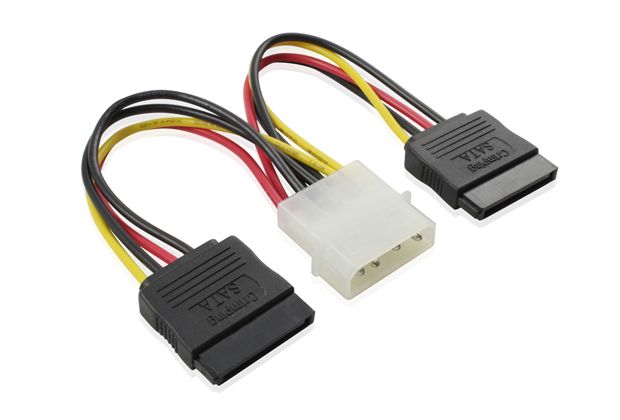 Переходник питания Molex на 2 x SATA Greenconnect GC-ST205