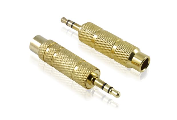 GCR Переходник  jack 3.5 mm на  jack 6.35mm M/F