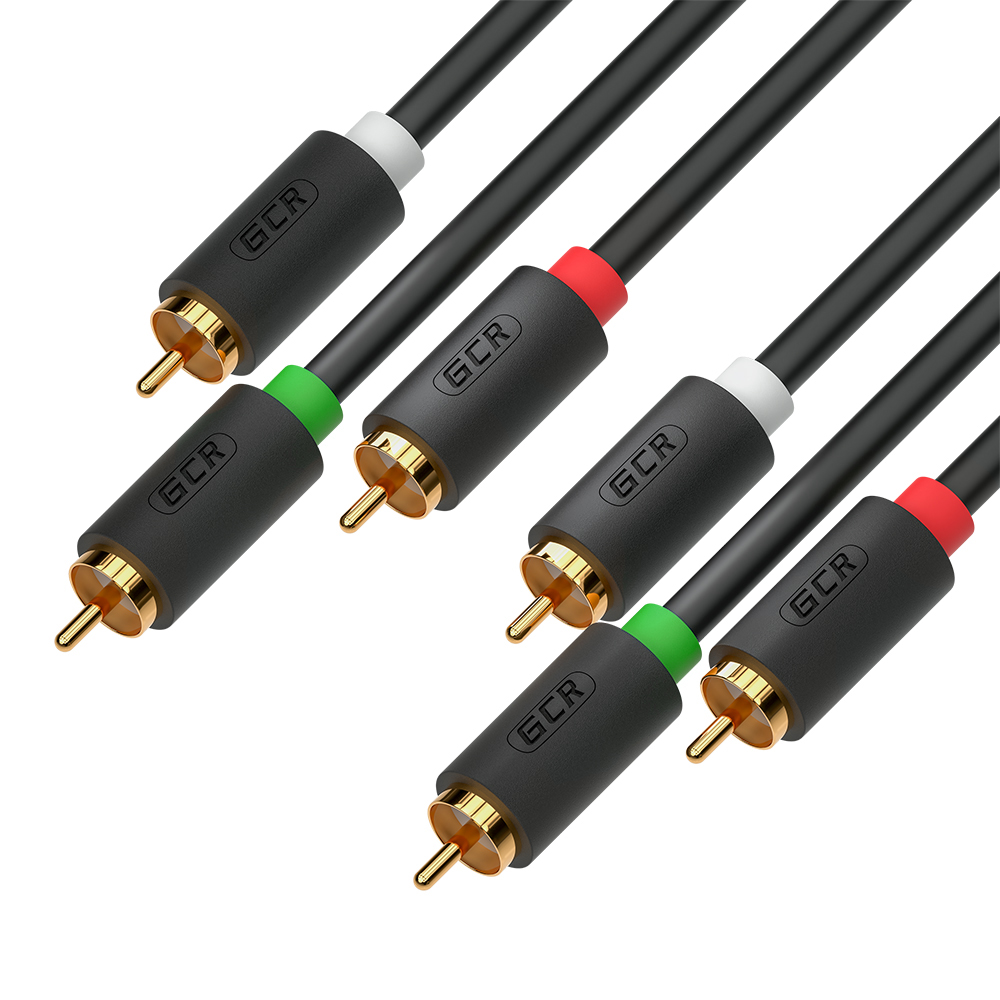 GCR PRO Кабель видео-аудио RCA M х3 / RCA M х3