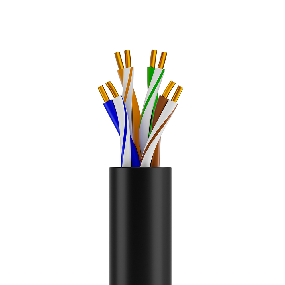 GCR Кабель LAN витая пара U/UTP Cat.5e медь 4х2х0,5 (24AWG) одножильный