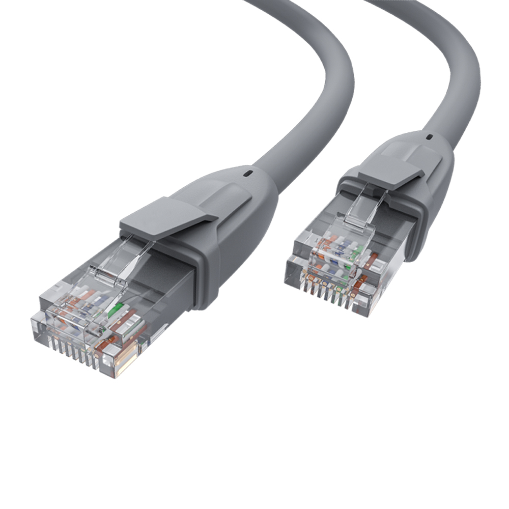 4ПХ Патч-корд прямой UTP кат.6 24 AWG RJ45 T568B контакты 24K GOLD