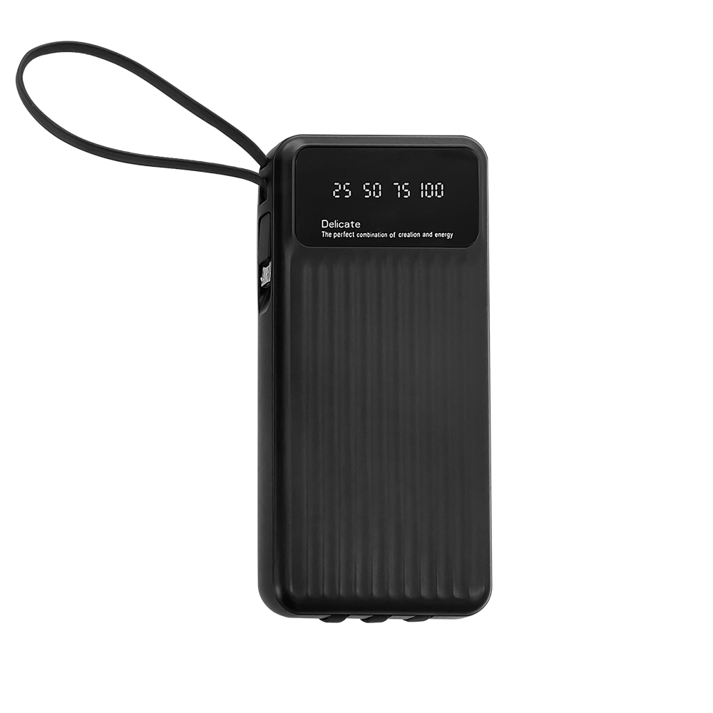 GCR PRO PowerBank 10000mAh встроенные кабели USB/MicroUSB/Type-C/Lightning