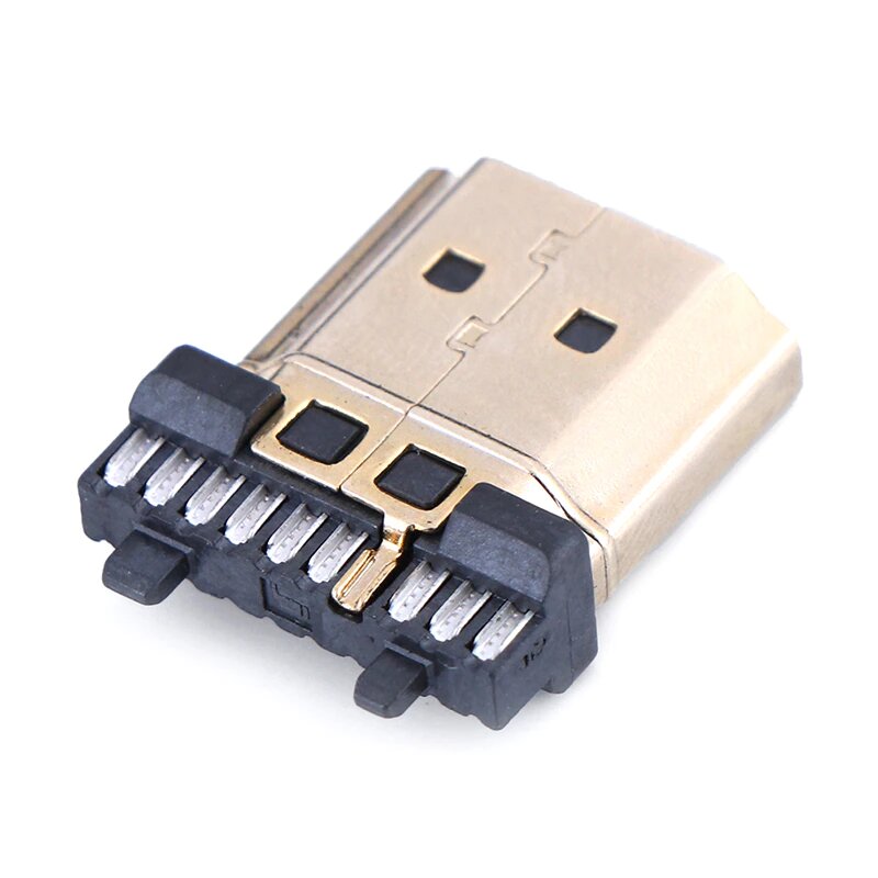 GCR Коннектор HDMI 1.4 M позолоченный (10 шт)