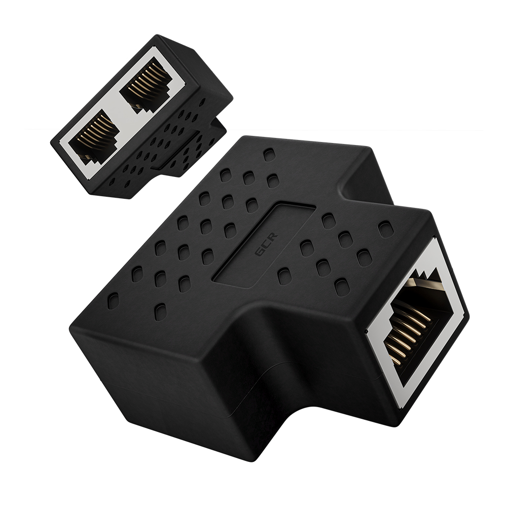 Разветвитель RJ45 для интернет кабеля на 2 RJ45 8P8C 5e LAN