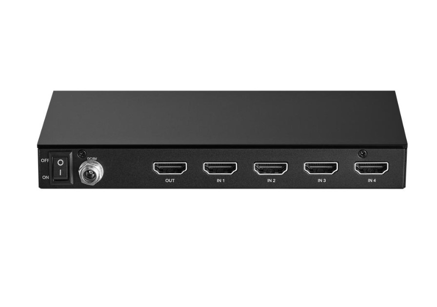 GCR PRO Переключатель HDMI 4 устройства к 1 монитору 1080P Full HD мультипросмотр 5 режимов отображения